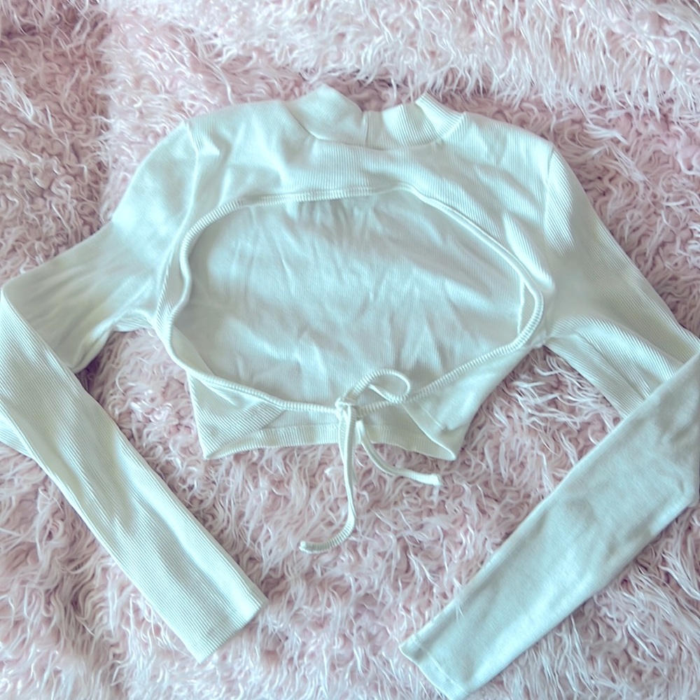 Open back crop top
